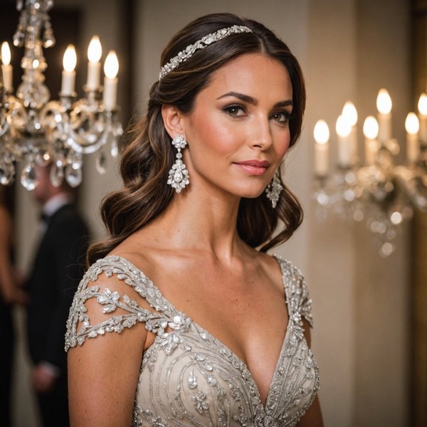 Quelle est la meilleure manière de porter des boucles d'oreilles chandelier avec une robe de soirée?