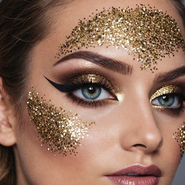 Comment réaliser un maquillage de fête glamour avec des paillettes?